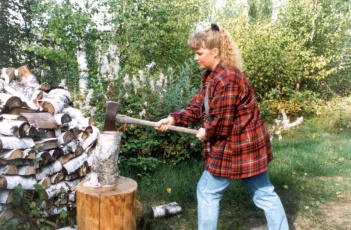 Jules Chopping Wood